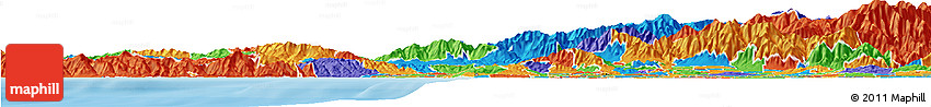 Political Horizon Map of ZIP Code 90048