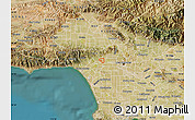 Satellite Map of ZIP code 90048