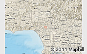 Shaded Relief Map of ZIP code 90048