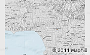 Silver Style Map of ZIP code 90048