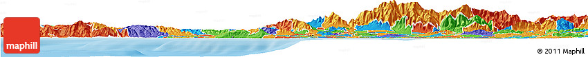 Political Horizon Map of ZIP Code 90061