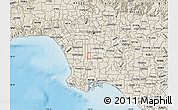 Shaded Relief Map of ZIP code 90061