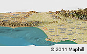 Satellite Panoramic Map of ZIP code 90066