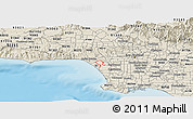 Shaded Relief Panoramic Map of ZIP code 90066