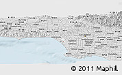 Silver Style Panoramic Map of ZIP code 90066