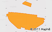 Political Simple Map of ZIP code 90201, cropped outside