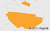 Political Simple Map of ZIP code 90201, single color outside, borders and labels