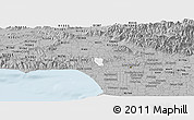 Gray Panoramic Map of ZIP code 90210