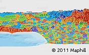 Political Panoramic Map of ZIP code 90210