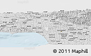 Silver Style Panoramic Map of ZIP code 90210