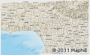 Shaded Relief 3D Map of ZIP code 90211