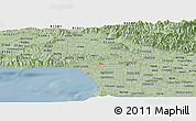 Savanna Style Panoramic Map of ZIP code 90211