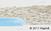 Shaded Relief Panoramic Map of ZIP code 90211