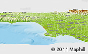 Physical Panoramic Map of ZIP code 90245