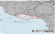 Gray 3D Map of ZIP code 90265