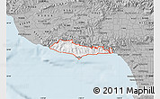 Gray Map of ZIP code 90265