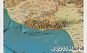 Satellite Map of ZIP code 90265