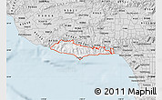 Silver Style Map of ZIP code 90265