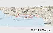 Classic Style Panoramic Map of ZIP code 90265
