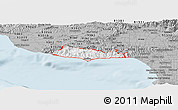 Gray Panoramic Map of ZIP code 90265