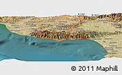 Satellite Panoramic Map of ZIP code 90265