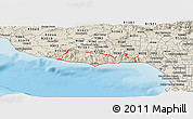 Shaded Relief Panoramic Map of ZIP code 90265