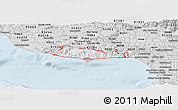 Silver Style Panoramic Map of ZIP code 90265