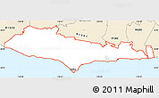 Classic Style Simple Map of ZIP code 90265