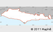 Gray Simple Map of ZIP code 90265