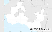 Silver Style Simple Map of ZIP code 90275
