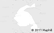 Silver Style Simple Map of ZIP code 90601