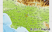 Physical Map of ZIP code 90606