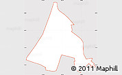Classic Style Simple Map of ZIP code 90606, cropped outside