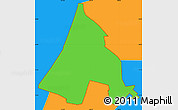 Political Simple Map of ZIP code 90606