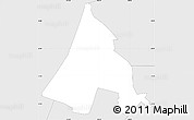 Silver Style Simple Map of ZIP code 90606