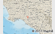 Shaded Relief Map of ZIP code 90680