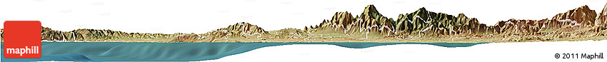 Satellite Horizon Map of ZIP Code 90723