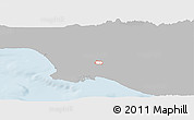 Gray Panoramic Map of ZIP code 90723, single color outside