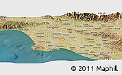 Satellite Panoramic Map of ZIP code 90723