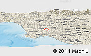 Shaded Relief Panoramic Map of ZIP code 90723