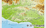 Physical Map of ZIP code 91307