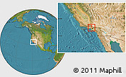 Satellite Location Map of ZIP code 91331