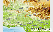 Physical Map of ZIP code 91331