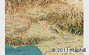 Satellite Map of ZIP code 91331