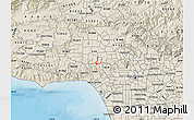 Shaded Relief Map of ZIP code 91403
