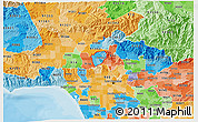 Political Shades 3D Map of ZIP codes starting with 915