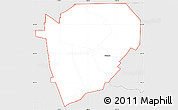 Silver Style Simple Map of ZIP codes starting with 915