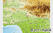 Physical Map of ZIP code 91501