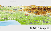 Physical Panoramic Map of ZIP code 91501