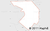 Silver Style Simple Map of ZIP code 91501